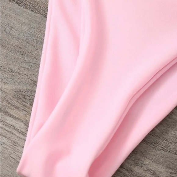 Baby Pink Zaful High Waisted Bikini - Picture 8 of 8